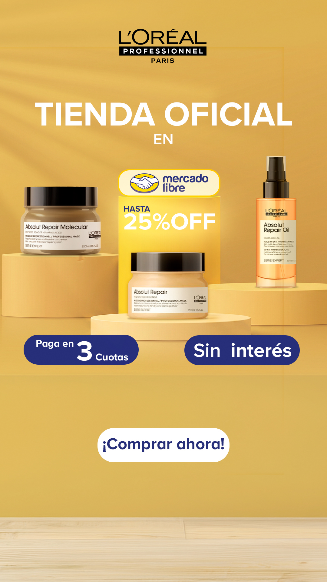 L'Oréal Professionnel Colombia Facebook ad from May 20, 2026