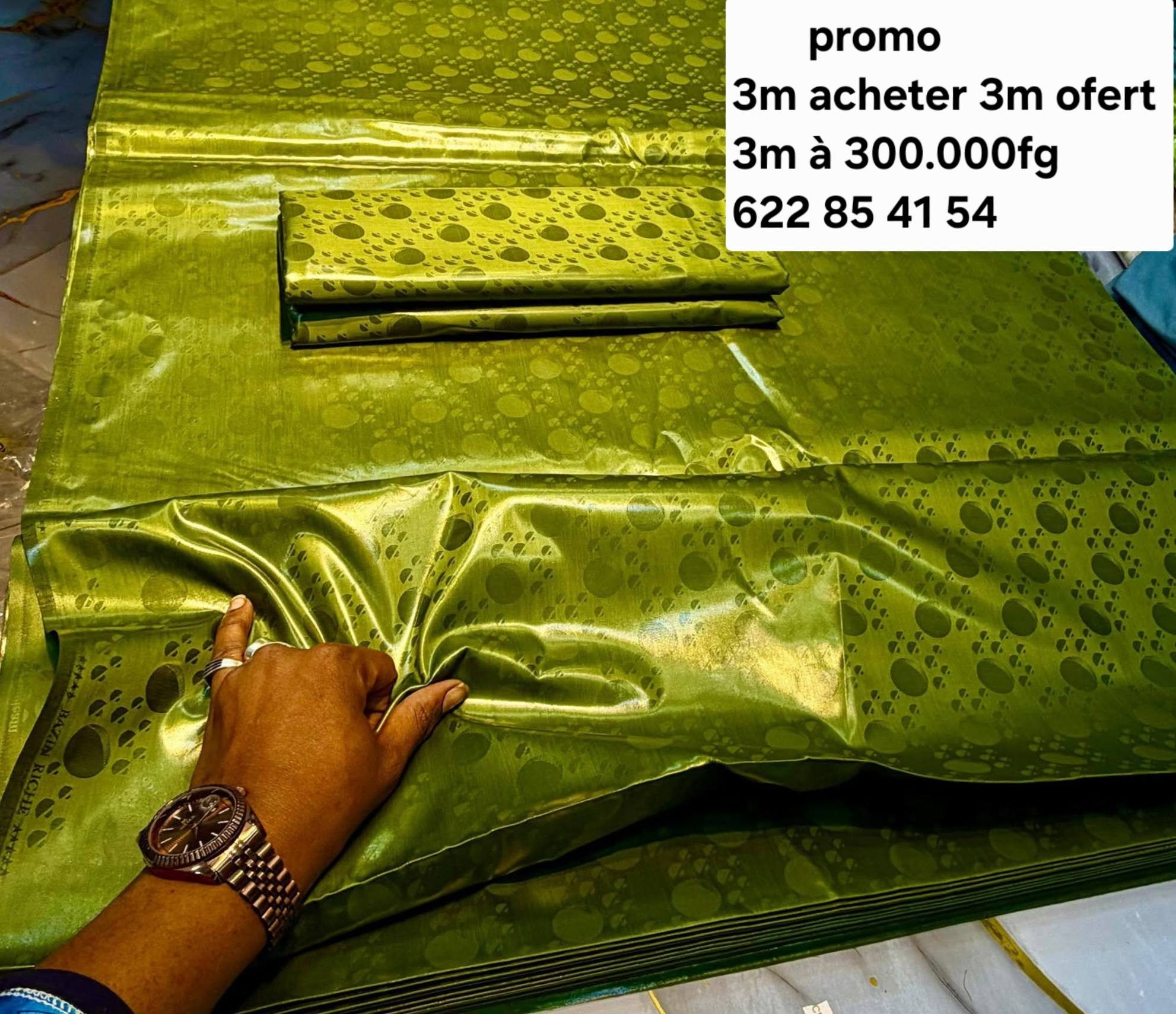 Mariame mk boutique 224 Facebook ad: Nouvelle arrivages en promotion Bazin riche premier super…