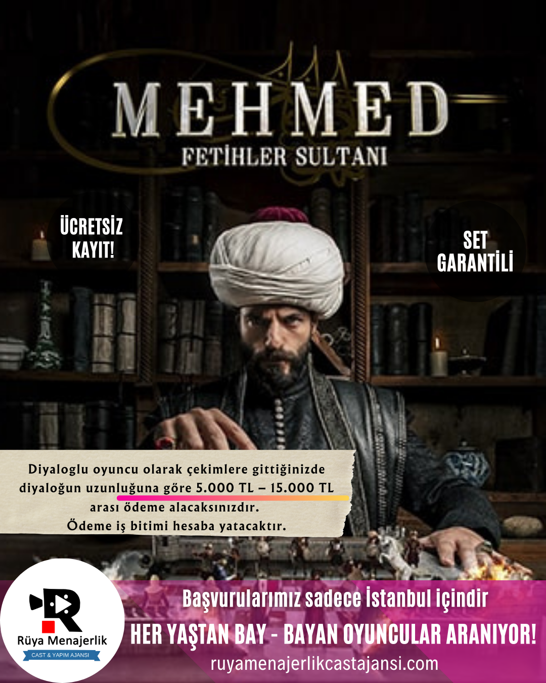 Rüya Menajerlik Cast Ajansı Facebook ad from Oct 21, 2025