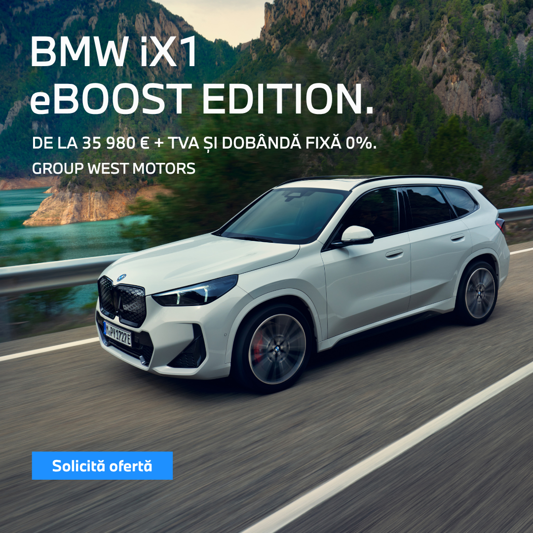 BMW Group West Motors - Satu Mare Facebook ad: BMW iX1 eBoost Edition | Finanțare flexibilă