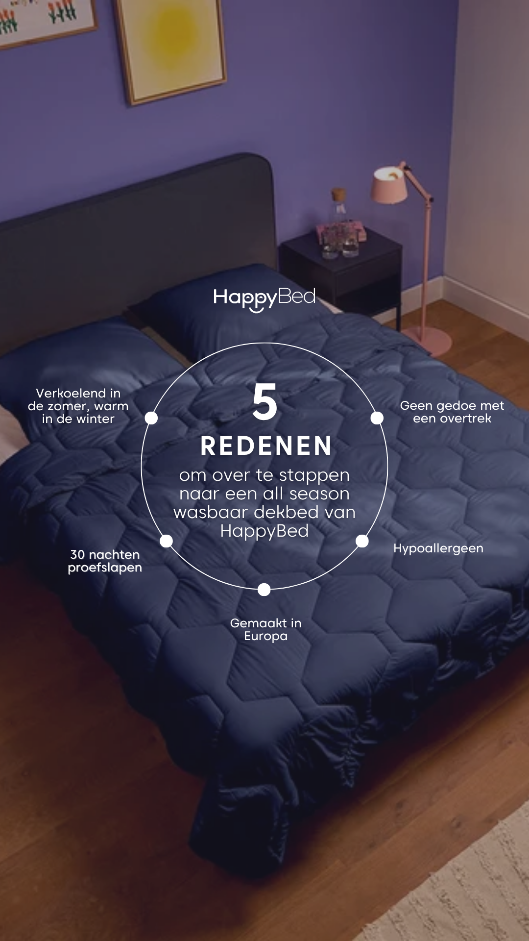HappyBed Facebook ad