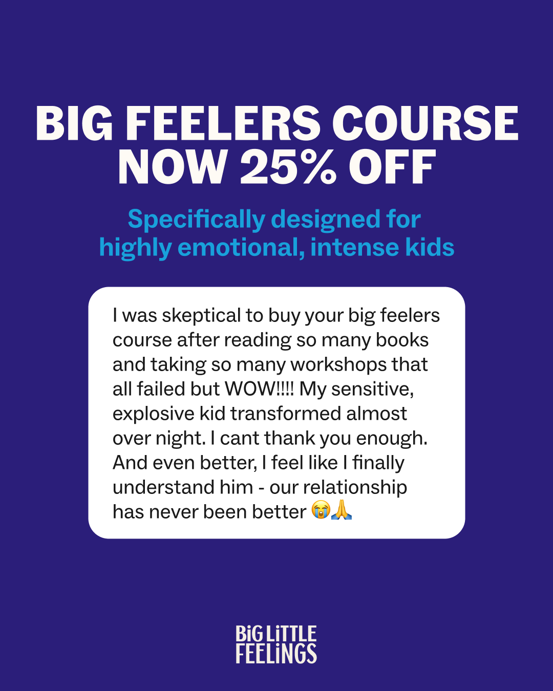 Big Little Feelings Facebook ad