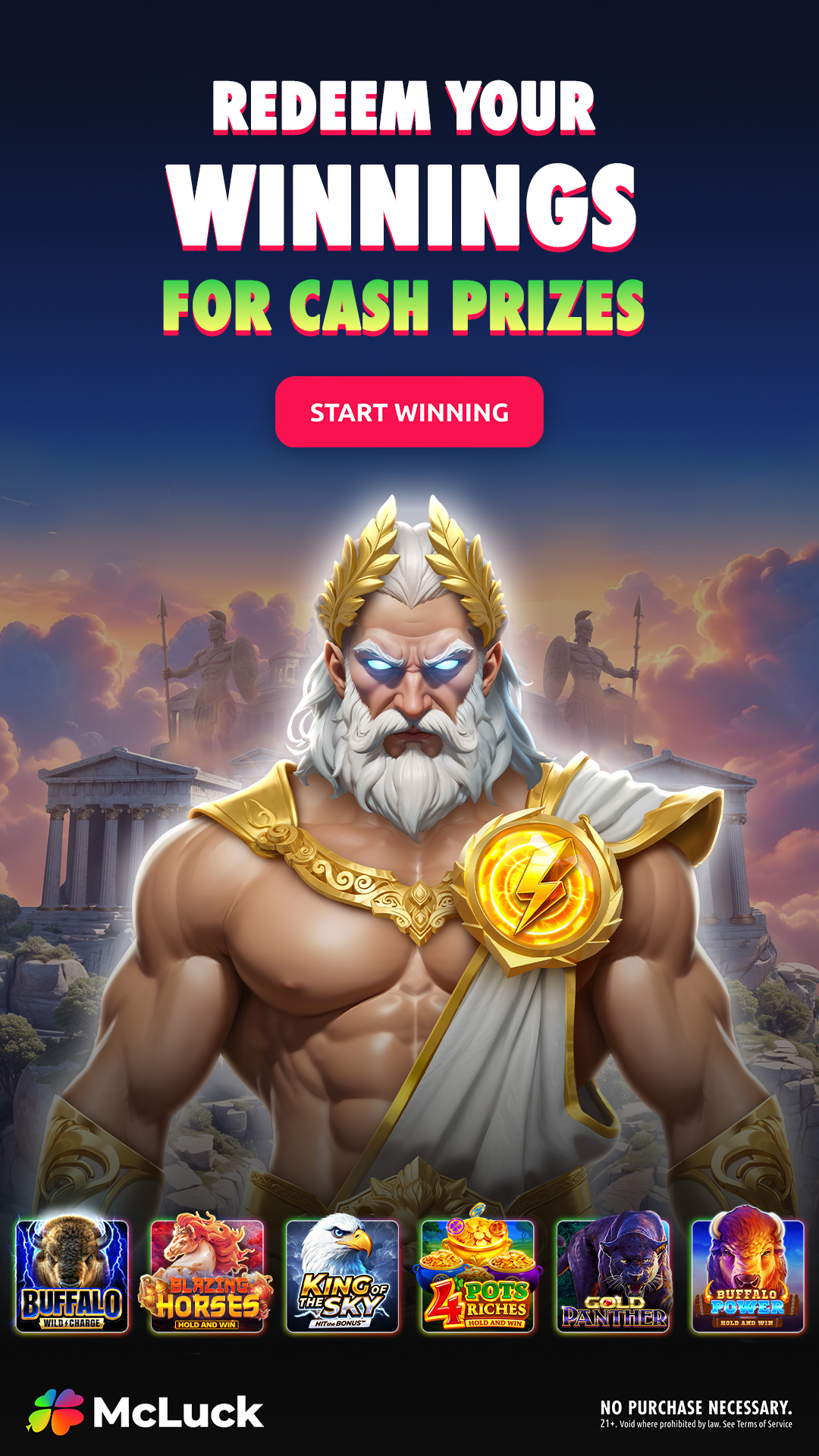 McLuck.com Facebook ad