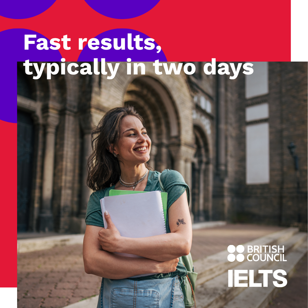Take IELTS Official Facebook ad: More people succeed with IELTS​