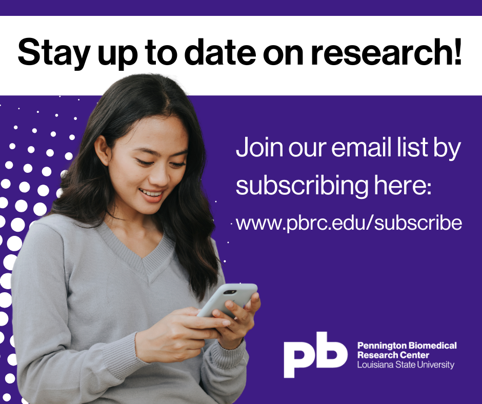 Pennington Biomedical Research Center Facebook ad