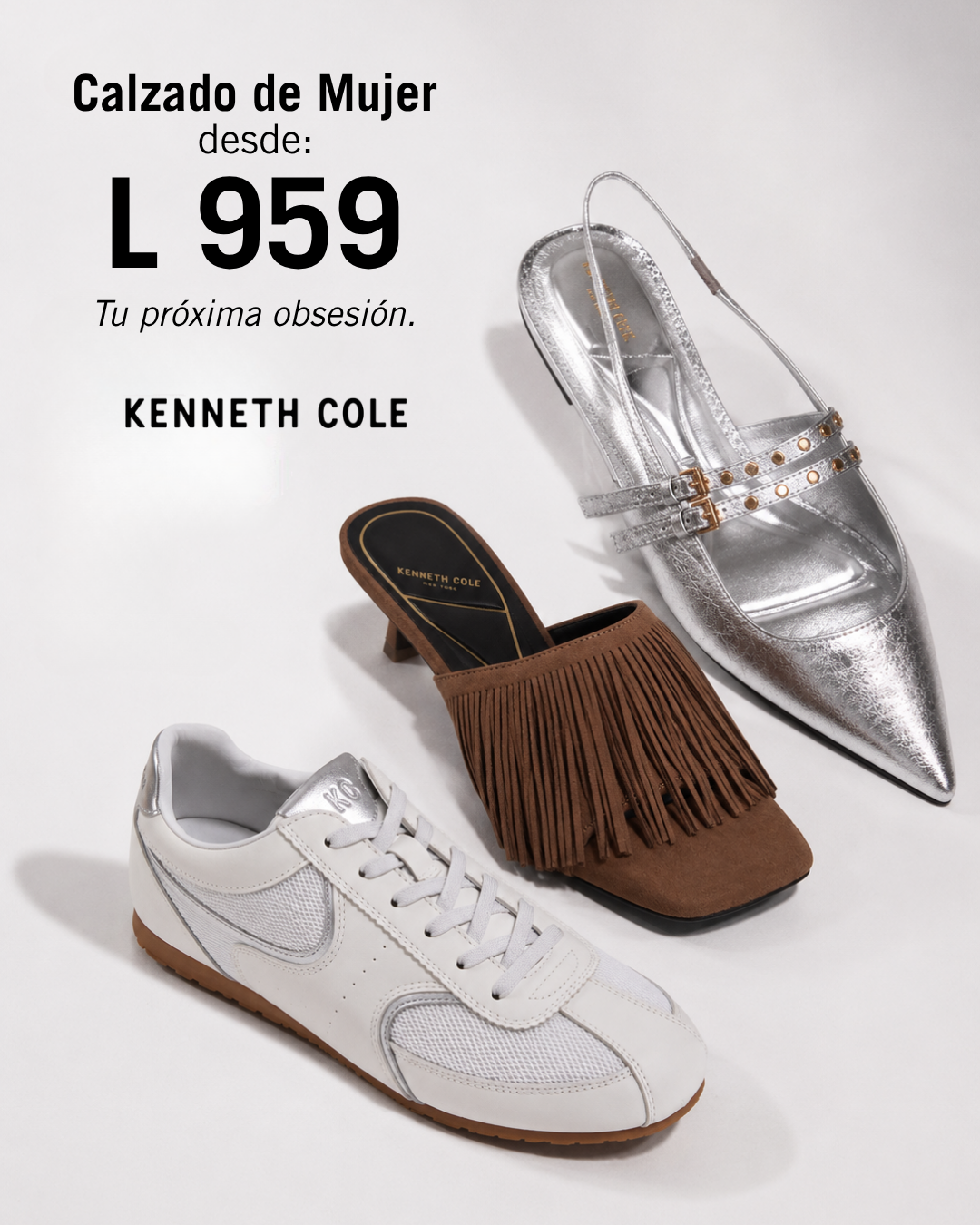 Kenneth Cole Honduras Facebook ad: ¡Compra ahora!