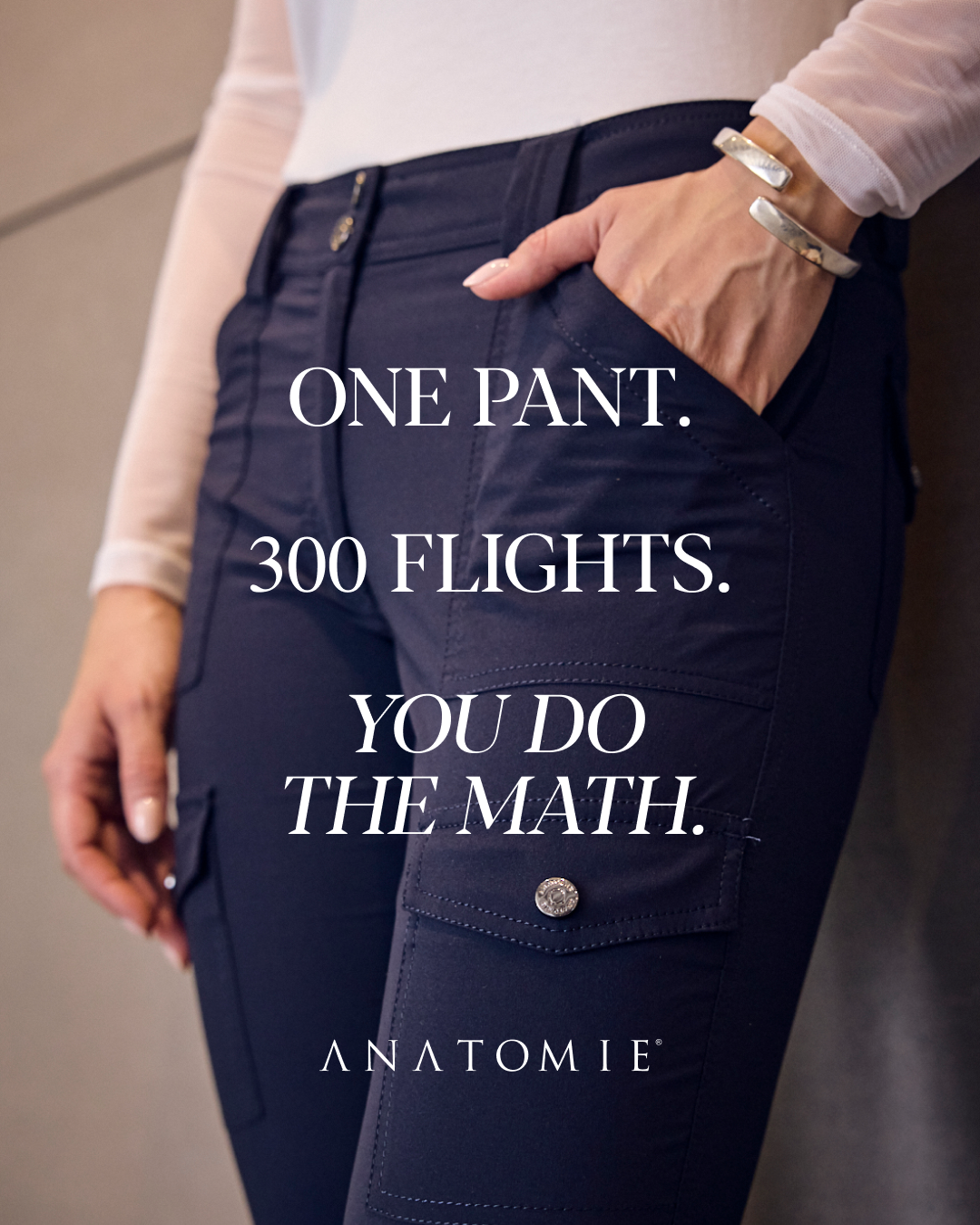 Anatomie Facebook ad: Pennies Per Wear. Decades of Travel.