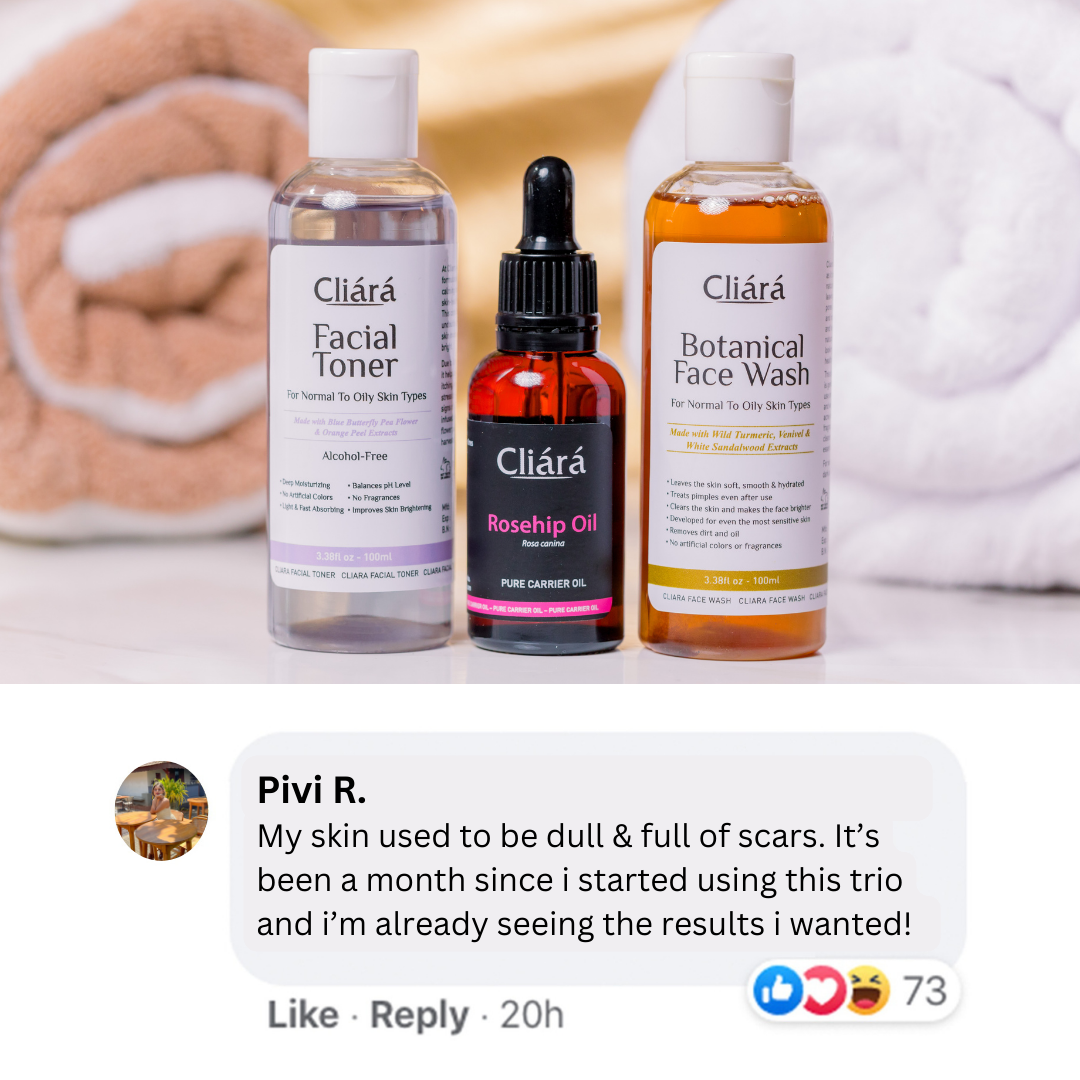 Cliárá Essential Oils Facebook ad