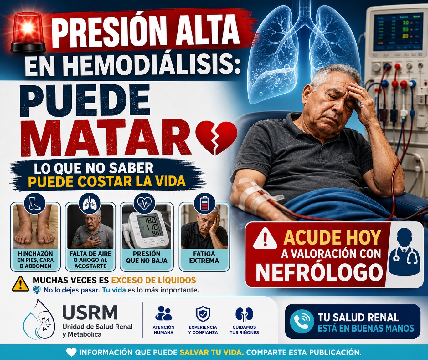 Centro de Hemodialisis y Salud Renal USRM Facebook ad: PRESIÓN ALTA EN HEMODIÁLISIS: LO QUE NO SABER…