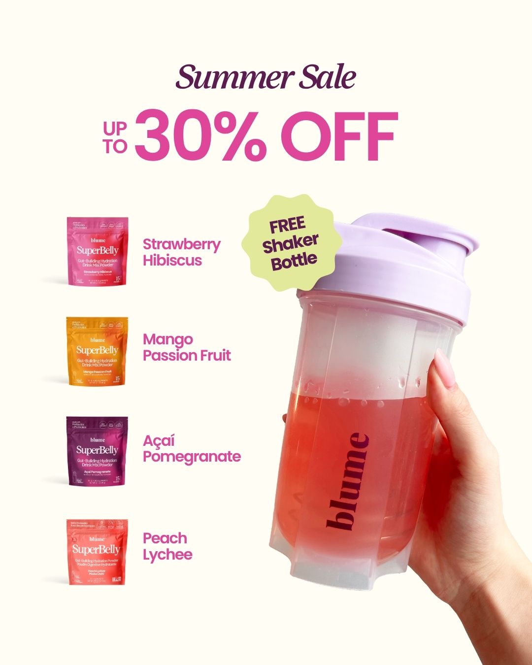 Blume Facebook ad