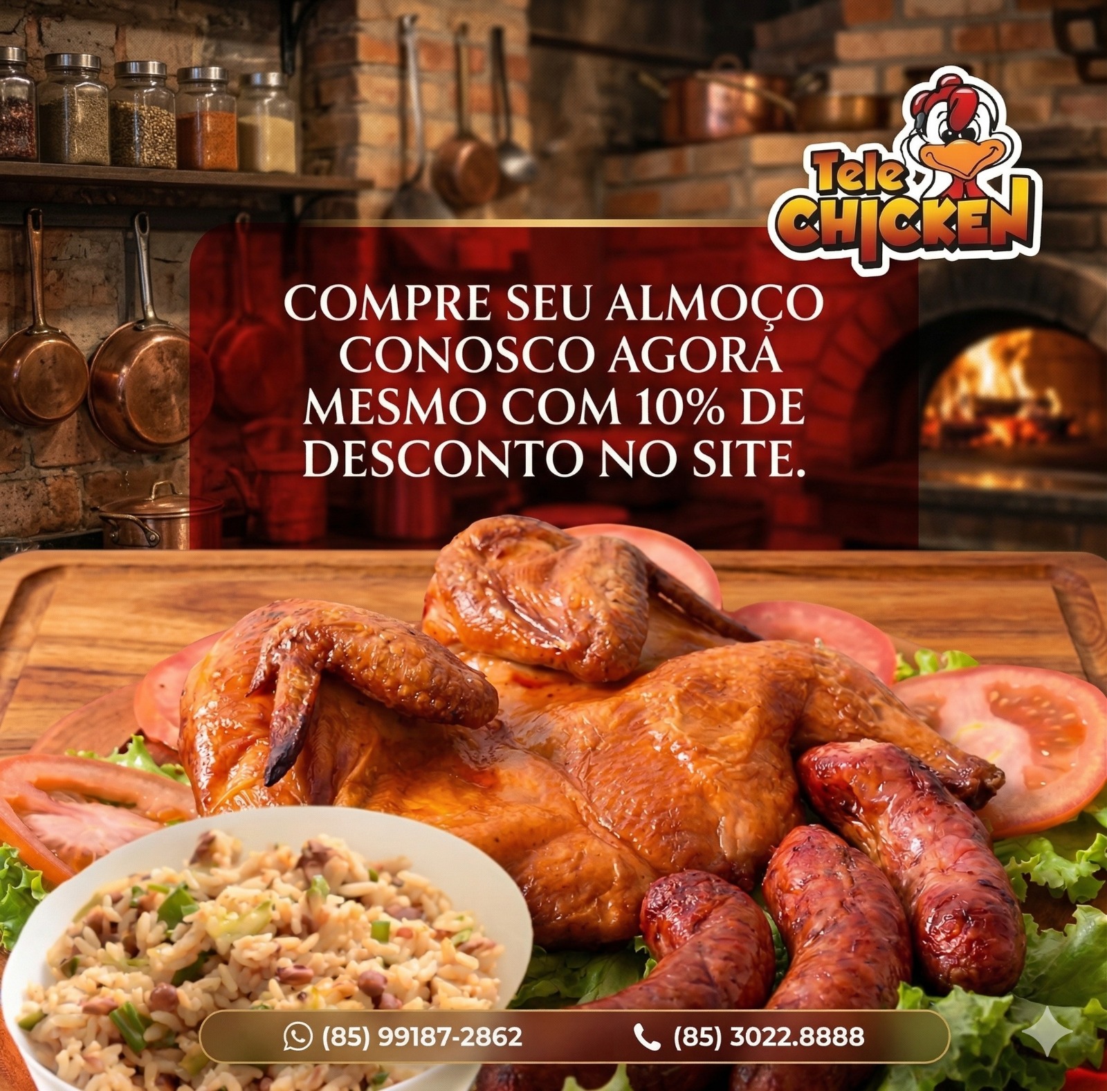 Tele Chicken Delivery Facebook ad from Apr 11, 2026