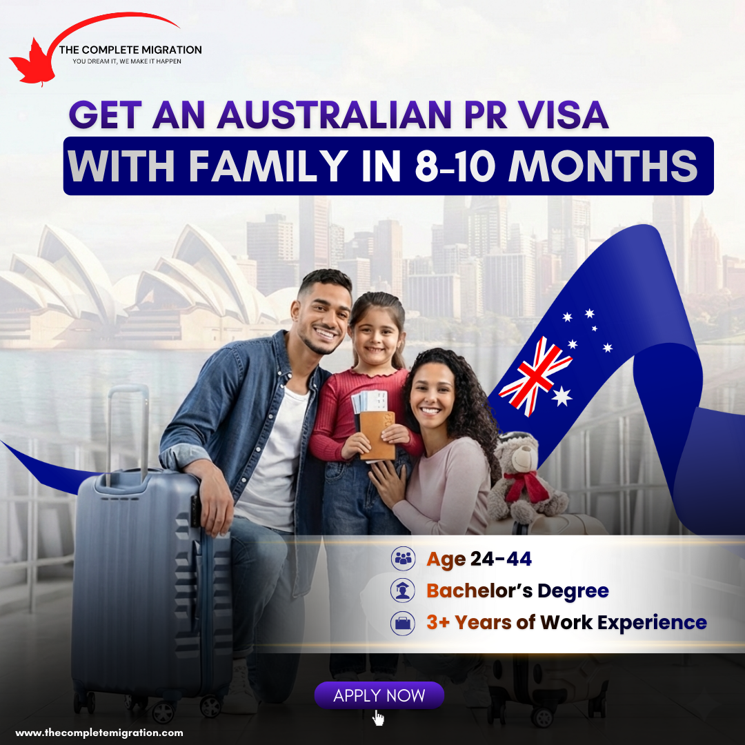The Complete Migration, Dubai Facebook ad: Get Australia PR in 8-10 Months