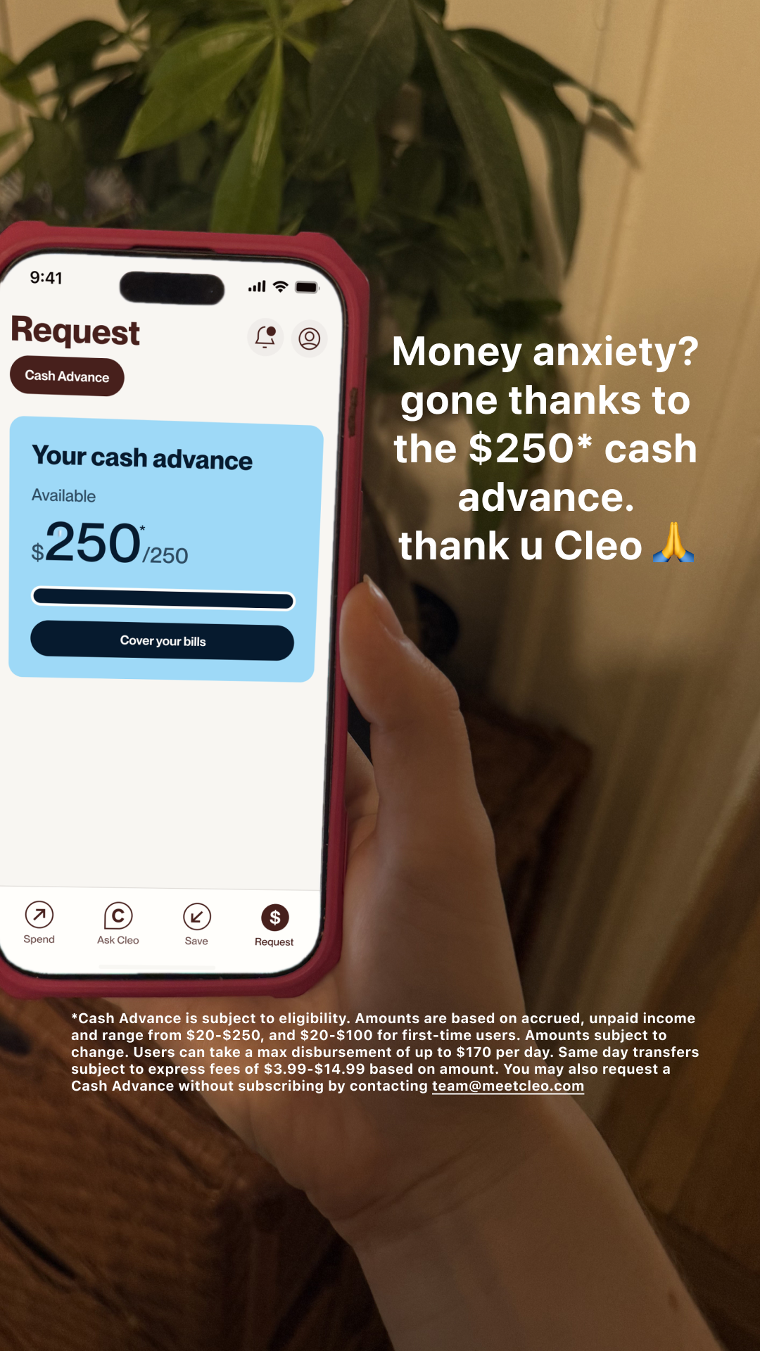 Cleo Facebook ad