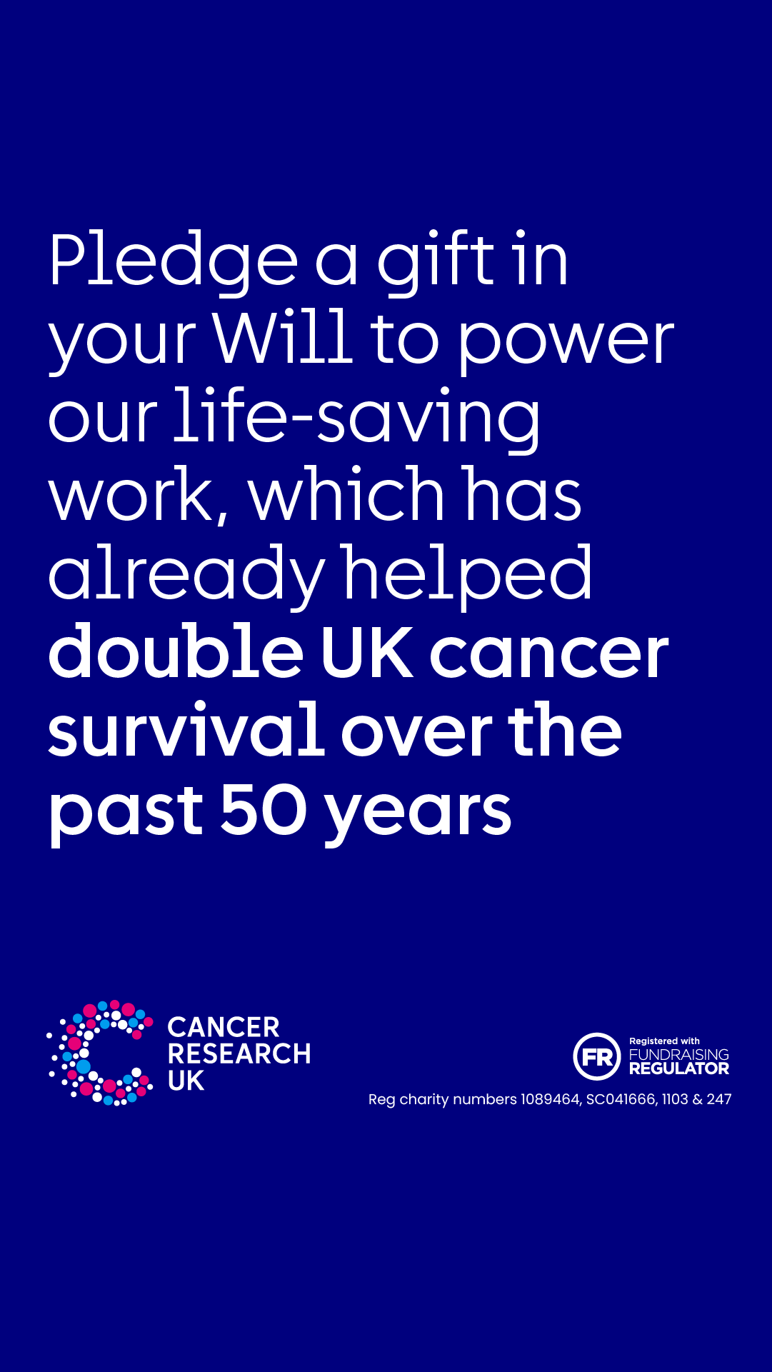 Cancer Research UK Facebook ad