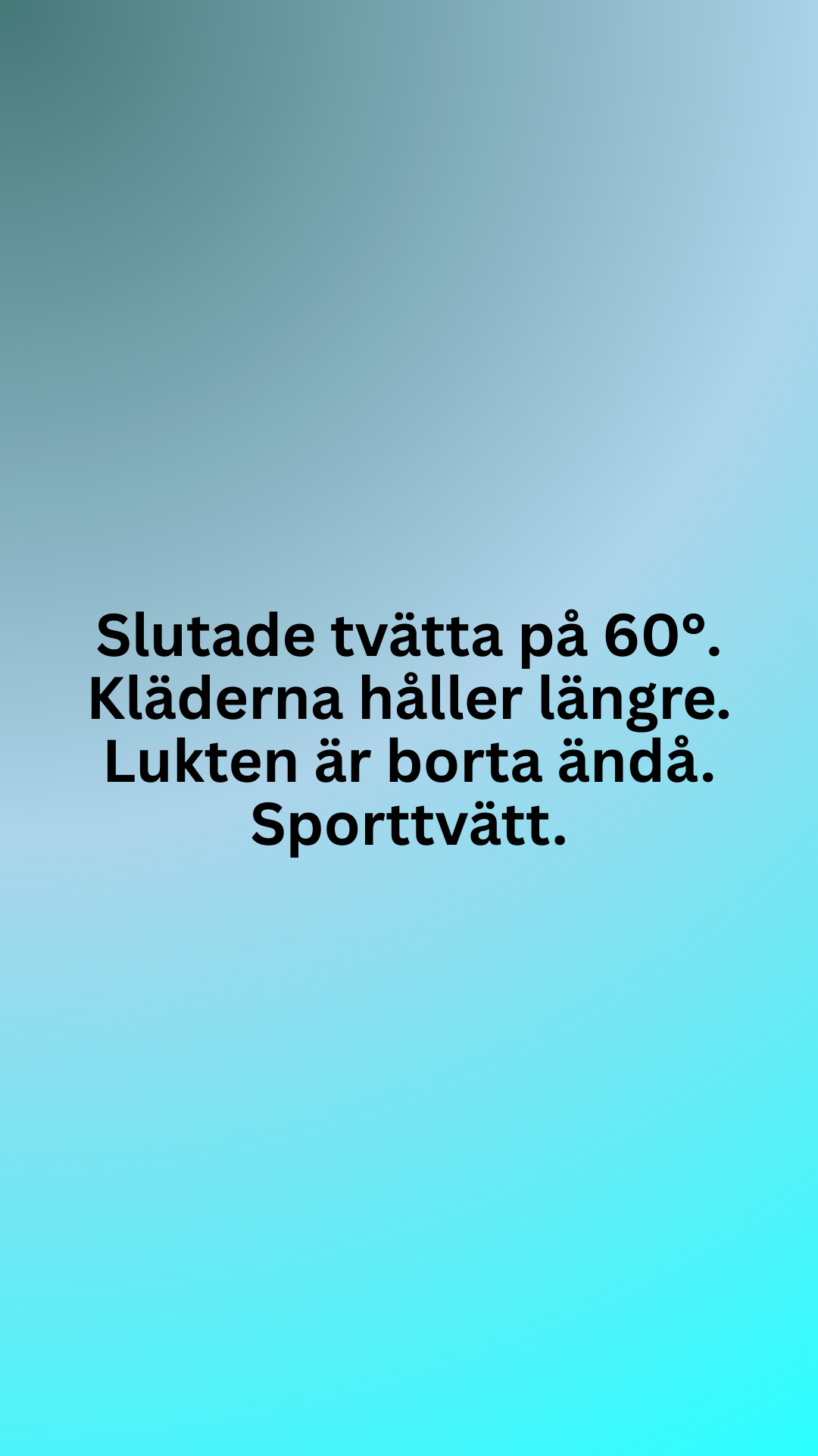 Sunda Facebook ad: Äntligen. Faktiskt fräscha träningskläder.