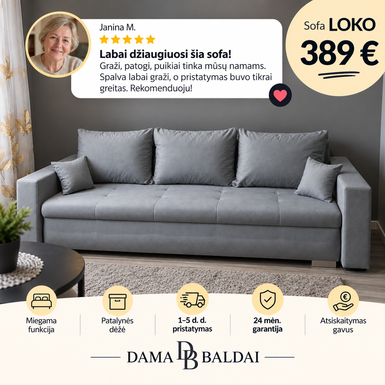 DamaBaldai Facebook ad