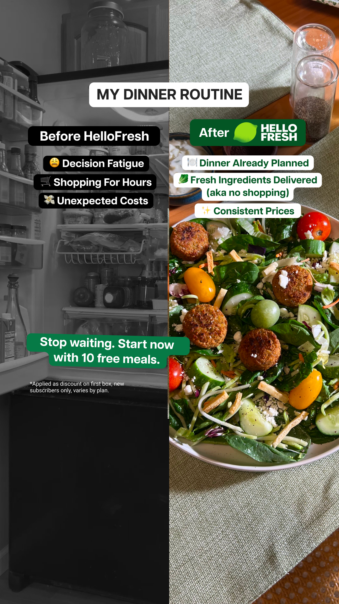 HelloFresh Facebook ad