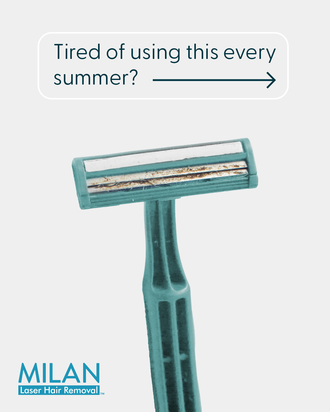 Milan Laser Hair Removal Facebook ad