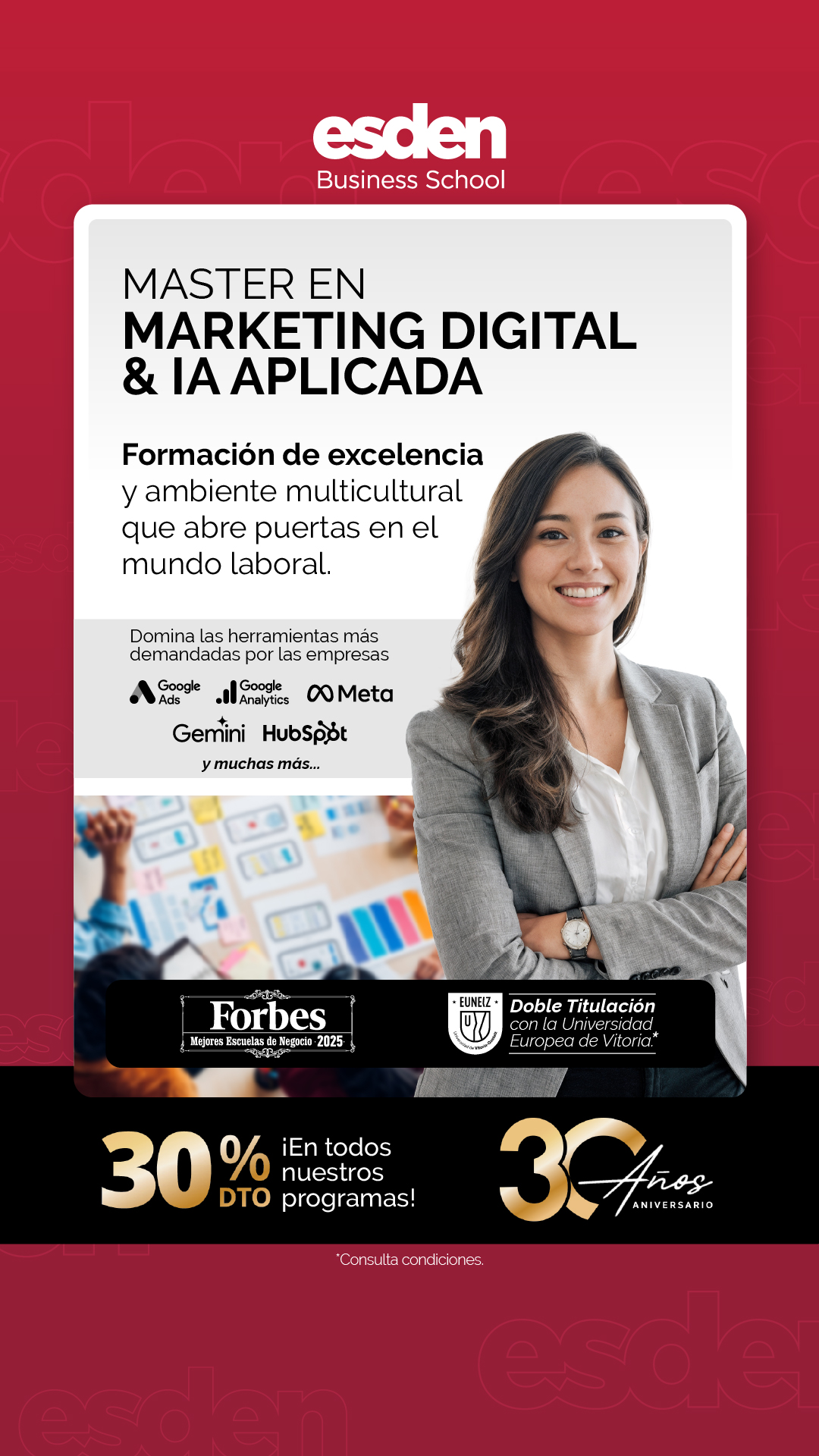 Esden Business School Facebook ad