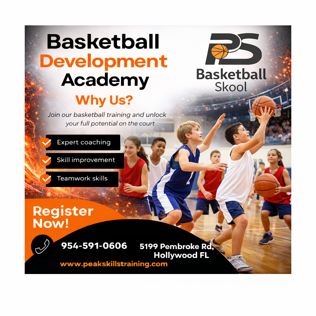 PS Basketball Skool Facebook ad from Jan 22, 2026