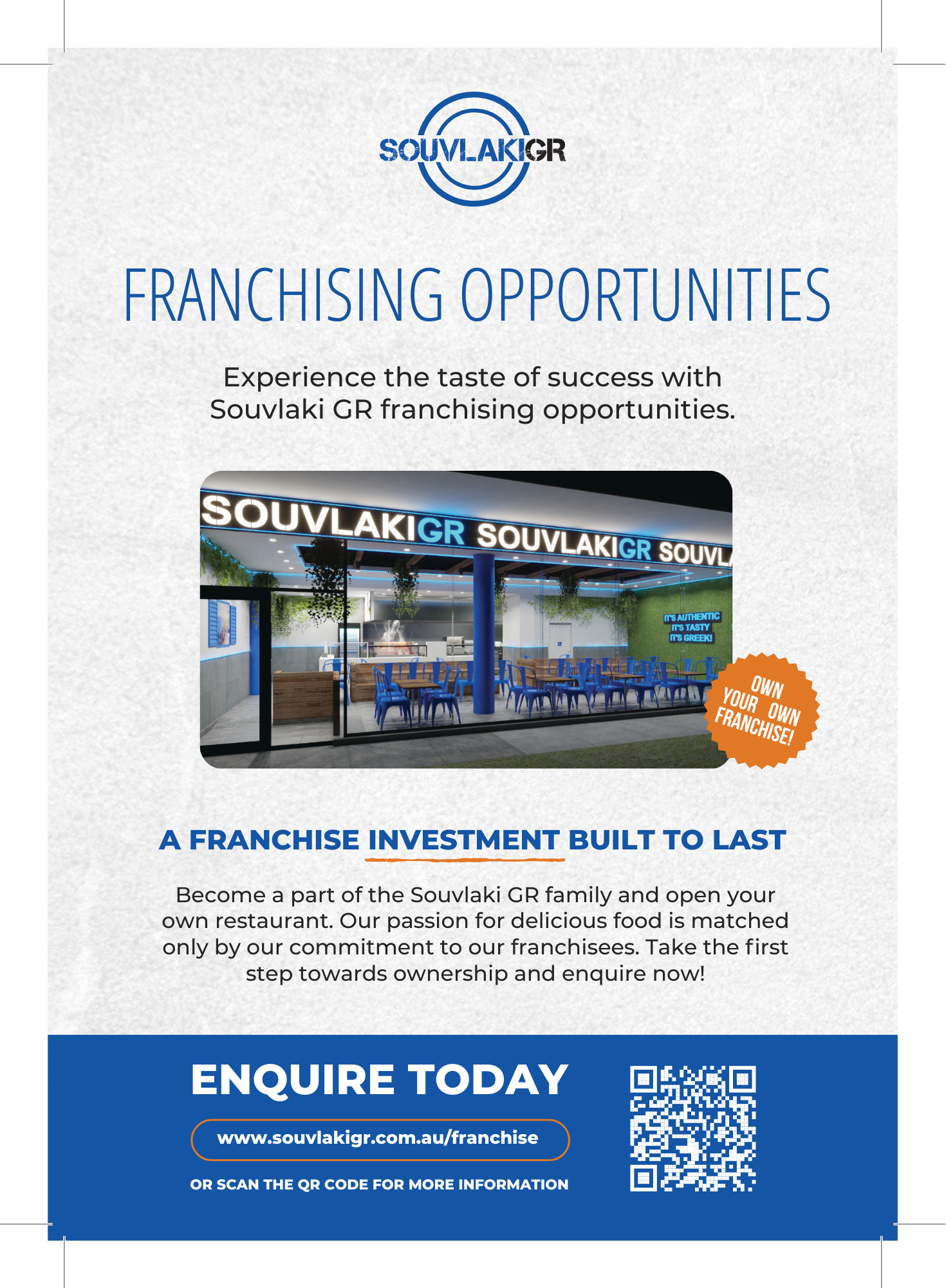 Souvlaki - GR Facebook ad: A Franchise Investment Built to Last