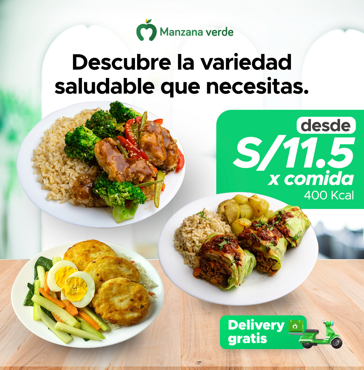 Manzana Verde Peru Facebook ad: Cumple tu objetivo HOY
