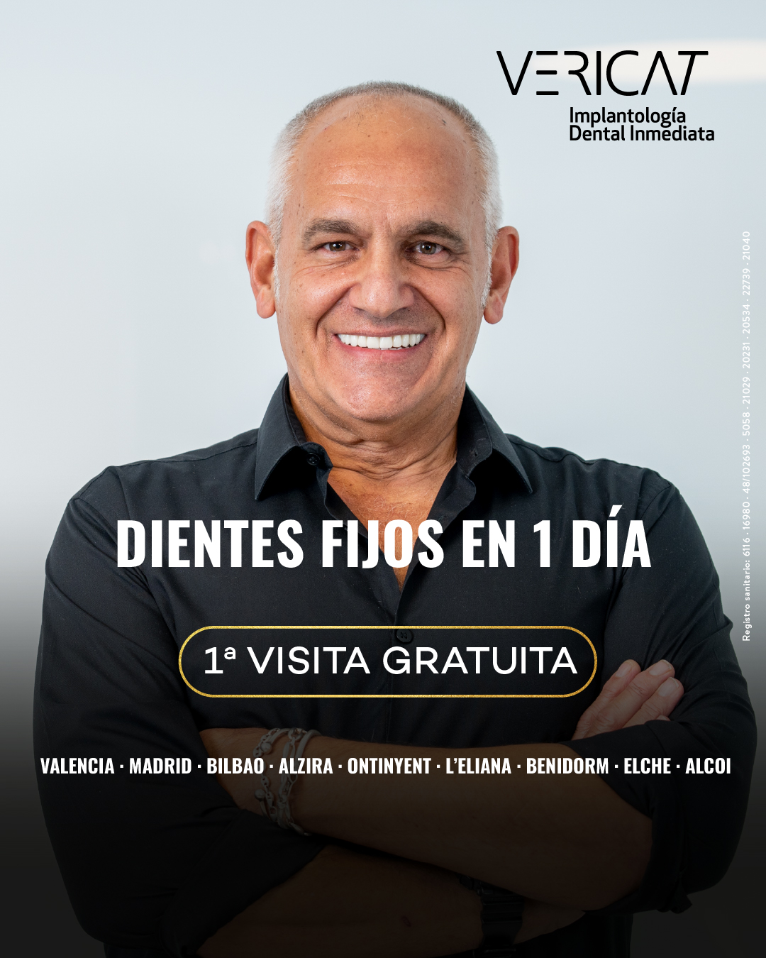 Vericat Implantología Inmediata. Clínica de implantes dentales. Facebook ad: Vericat | Primera Visita Gratuita