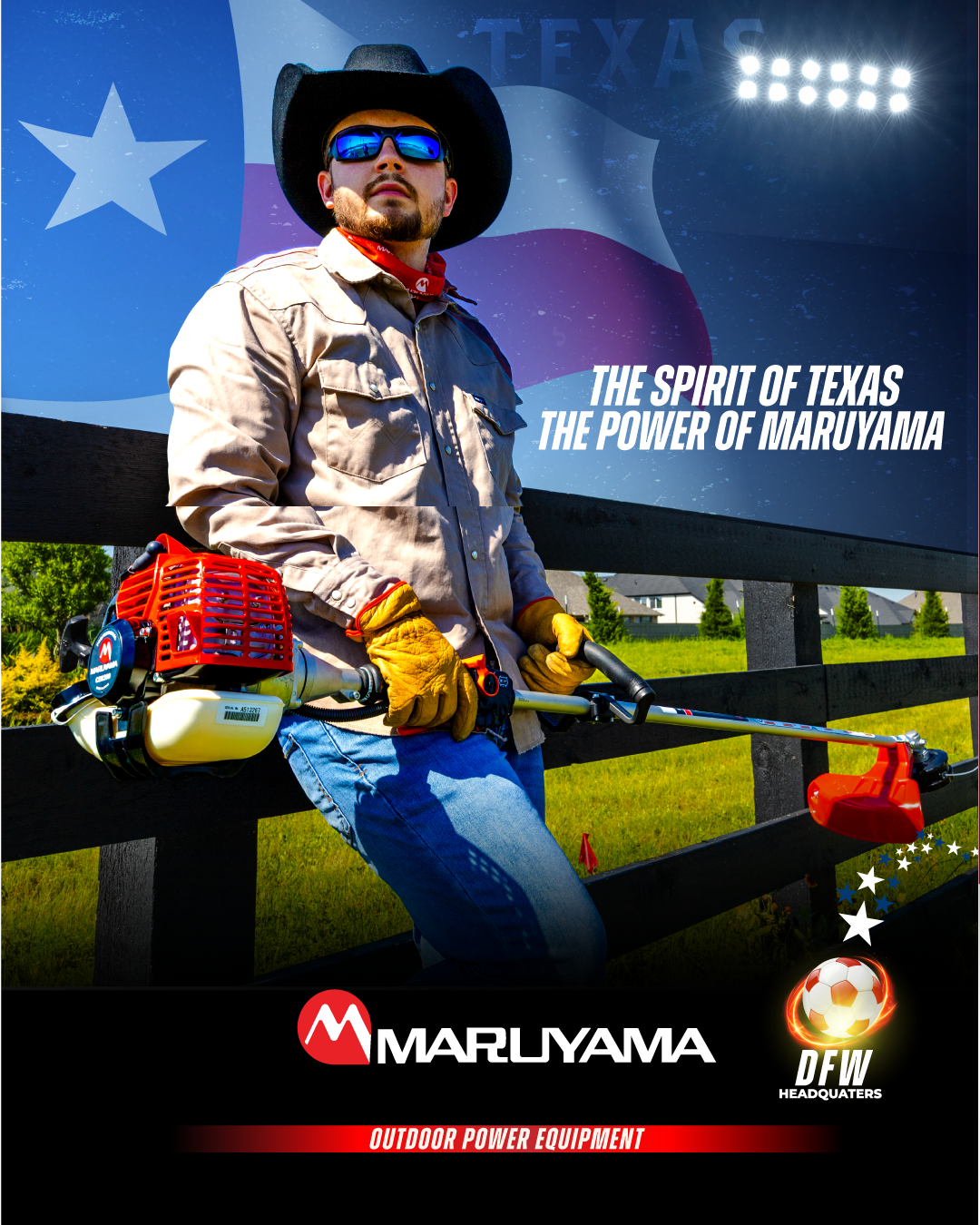 Maruyama US Facebook ad: Texas runs on hard work.