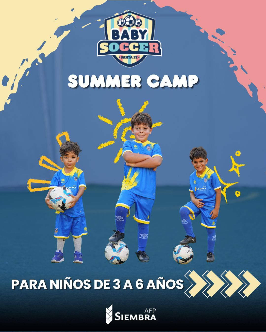 Santa Fe Futbol Club Facebook ad: Porque los más pequeños también merecen un verano…