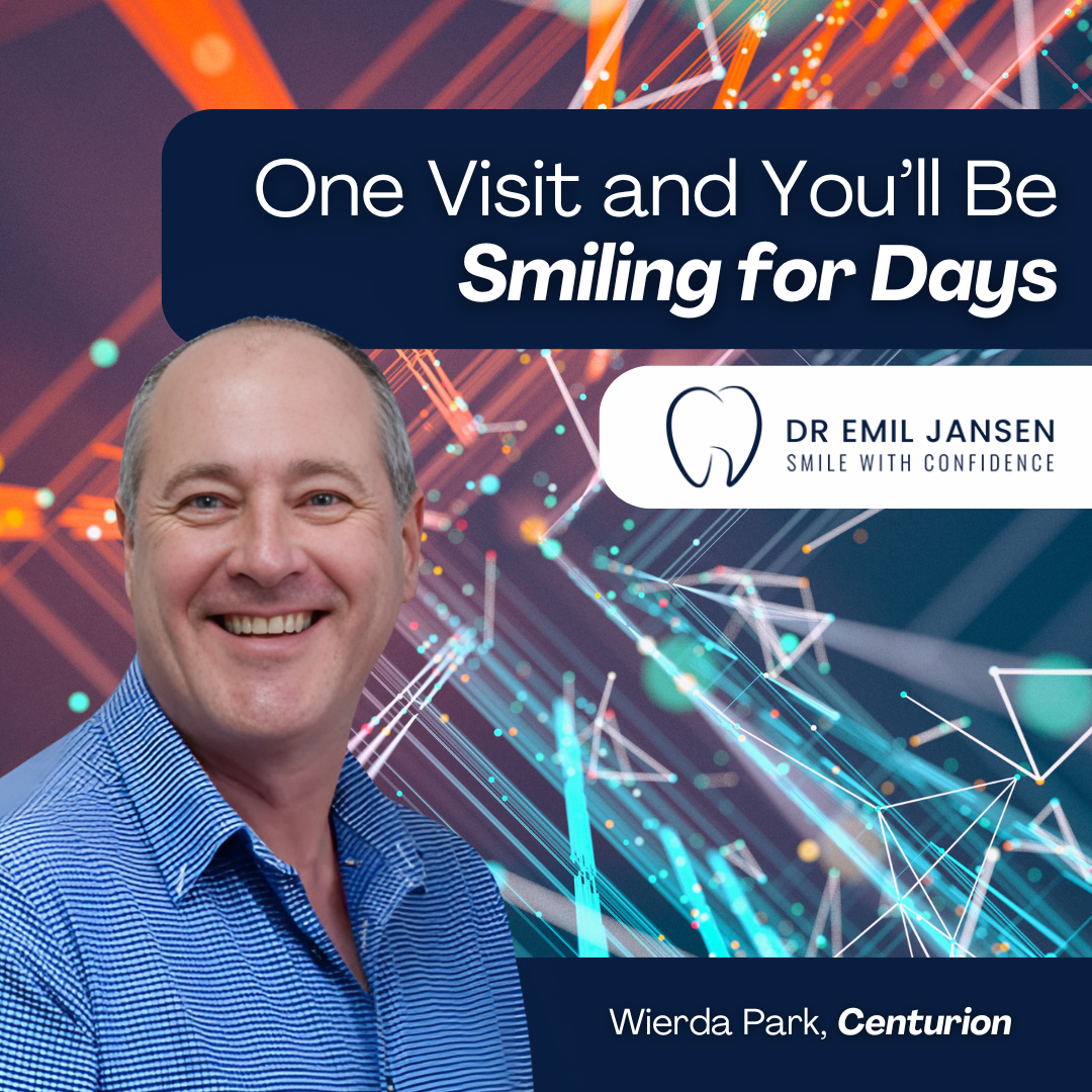 Dr Emil Jansen Facebook ad: Crafting Smiles with Care, Dr Emil Jansen, Your…