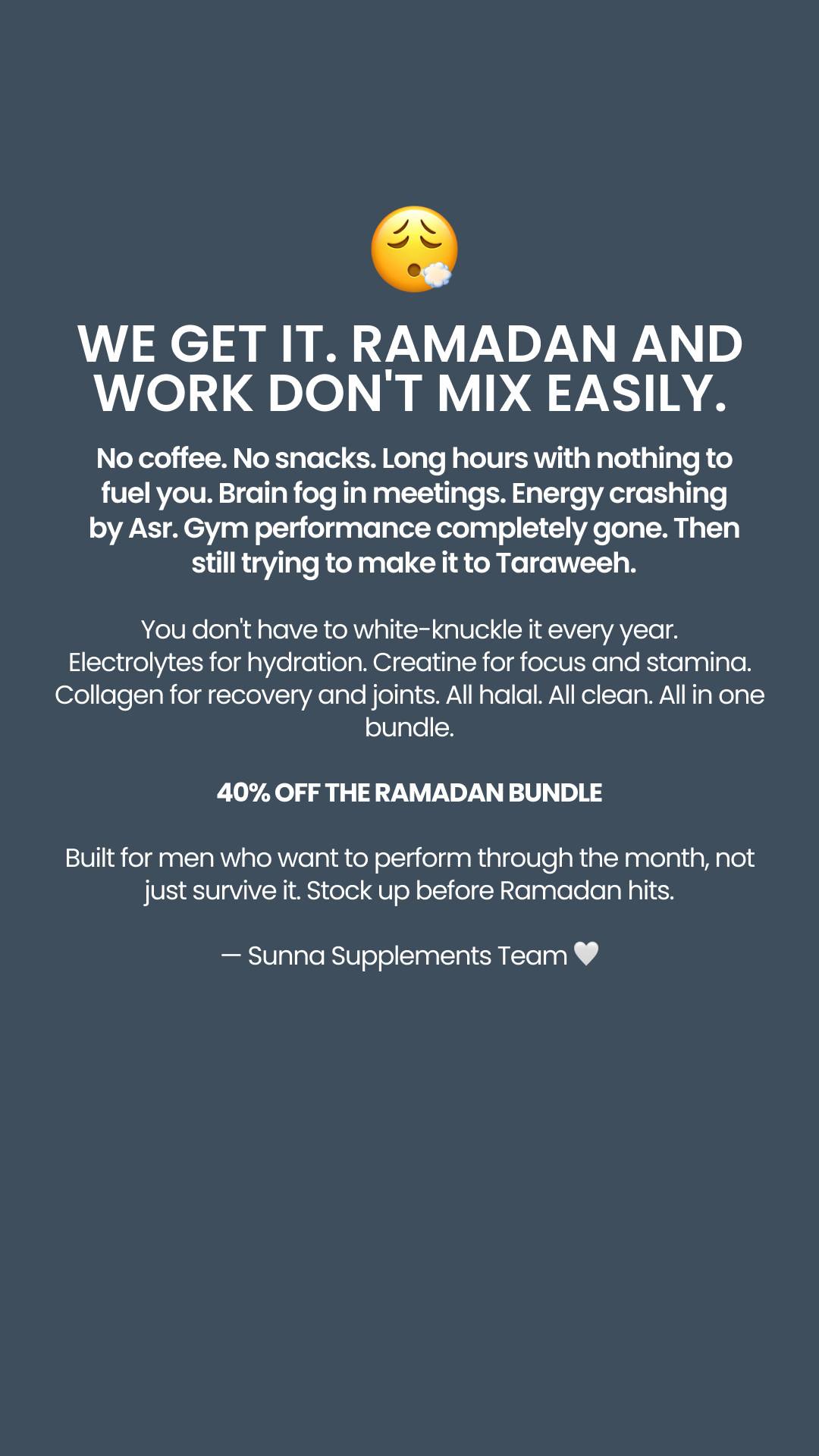 Sunna Supplements Facebook ad