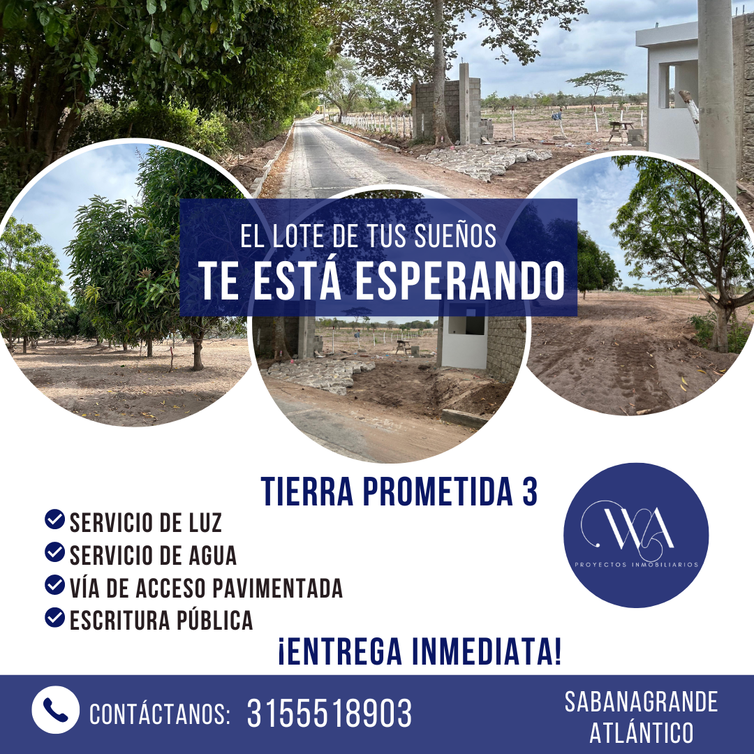 Luis David Paniza - WA inmobiliaria Facebook ad: OFRECEMOS lotes desde los 1000M2