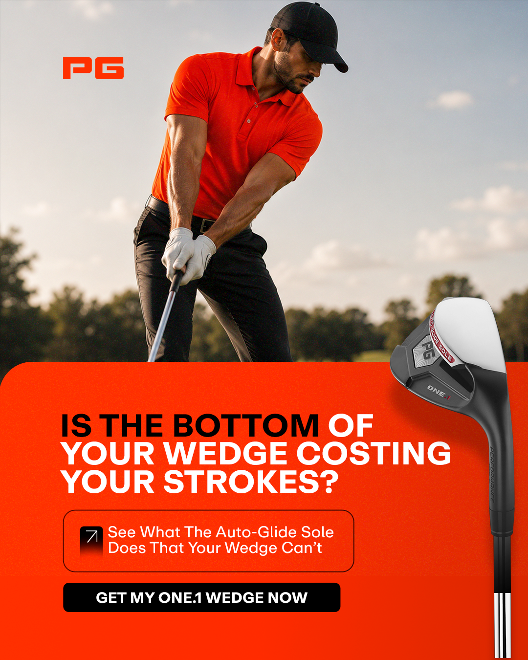 Performance Golf Facebook ad