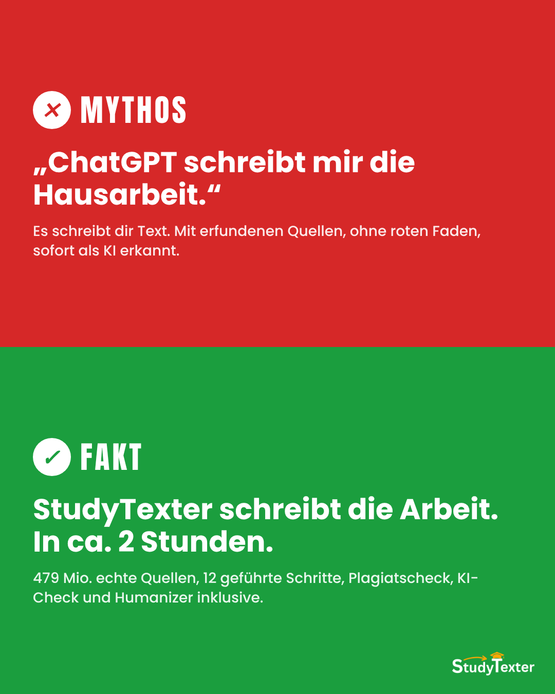 StudyTexter.de Facebook ad