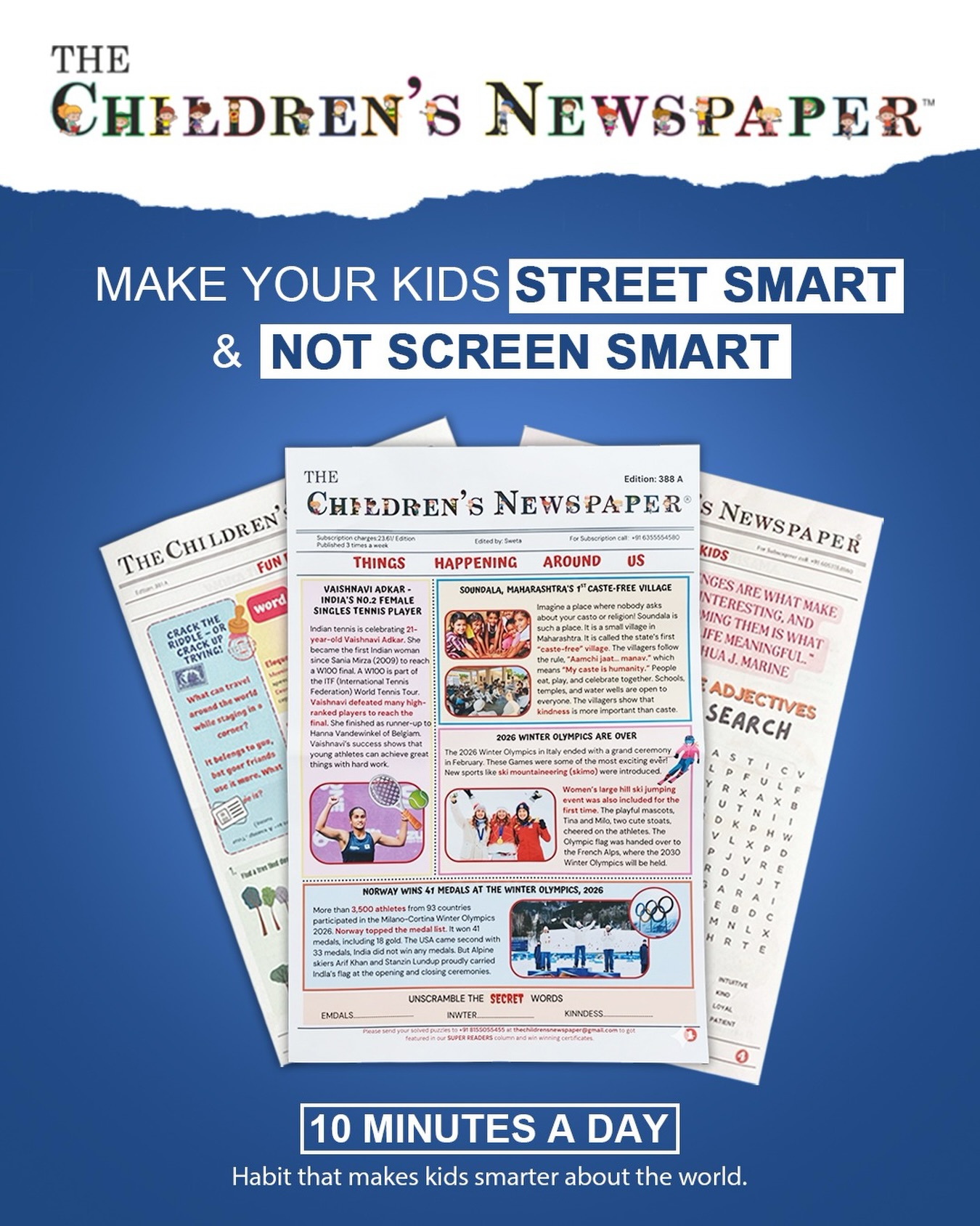 The Children's Newspaper Facebook ad: The Children's Newspaper | Everyday Reading Material…