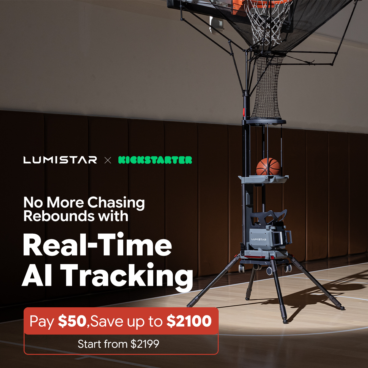 Lumistar Global Facebook ad: Get more shots up. Chase less.
