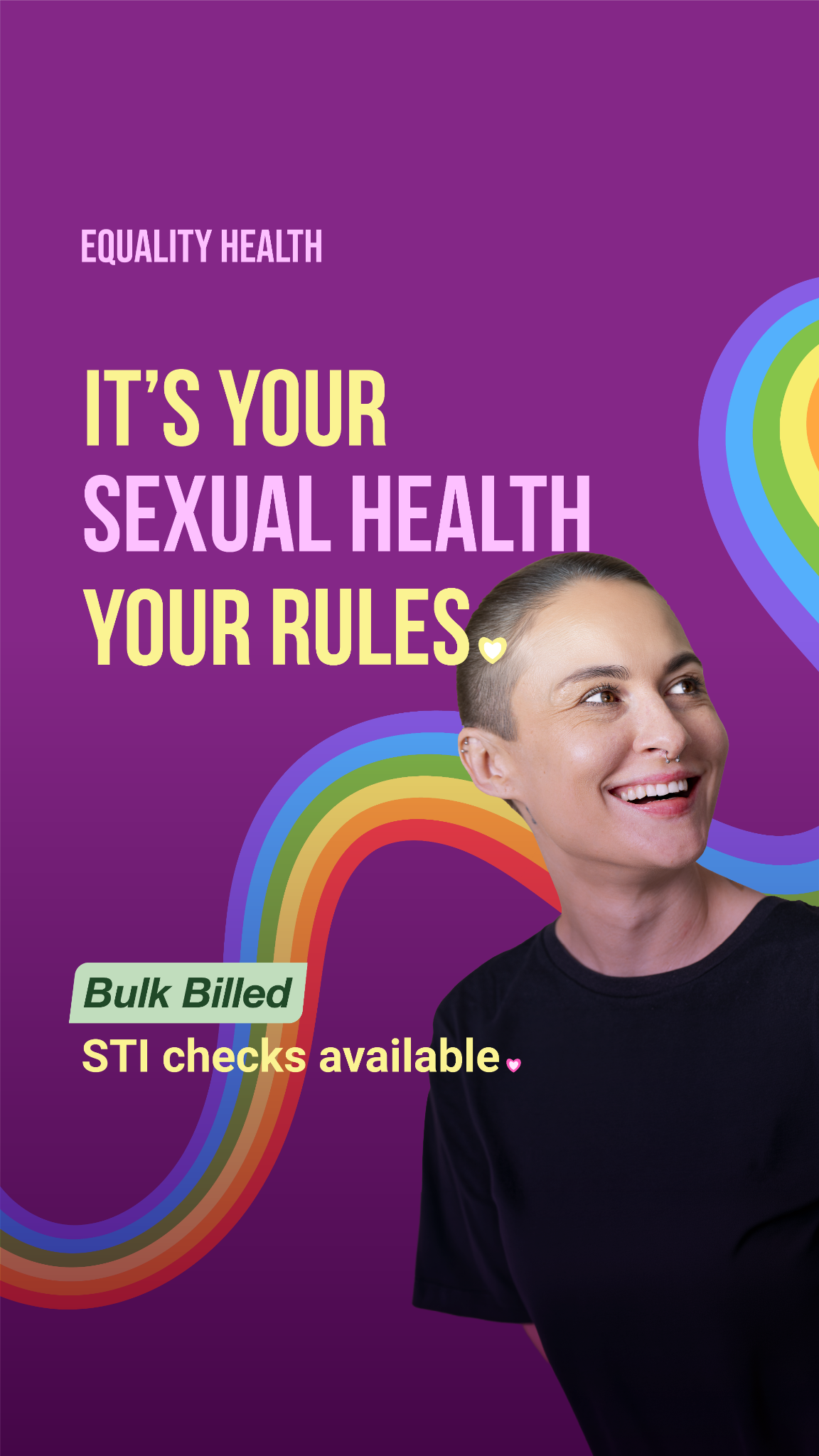 Equality Health - LGBTIQA+ GP Services Facebook ad from May 31, 2026