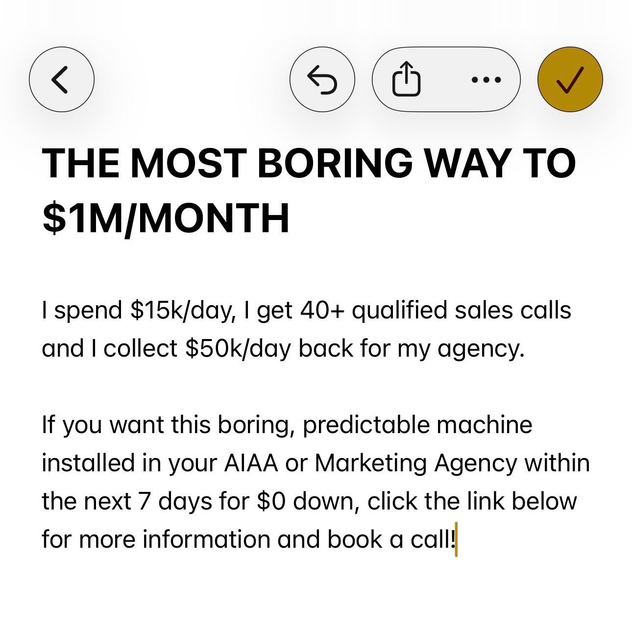 Kai Bax Facebook ad