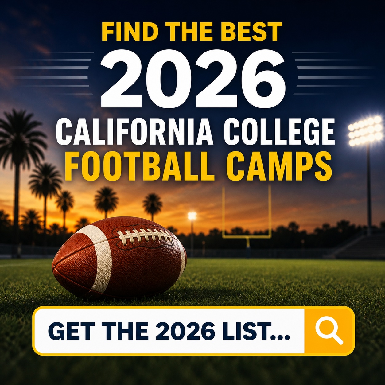 Aaron Weathers Facebook ad: California College Football Camps Full List