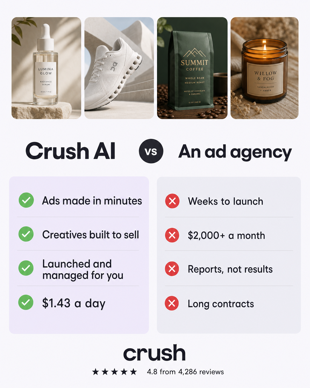 trycrush.ai Facebook ad