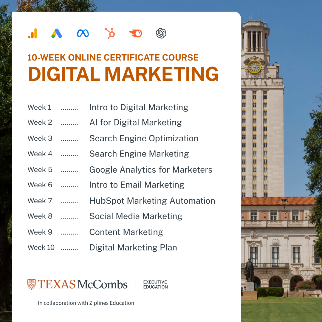 Texas Executive Education Facebook ad