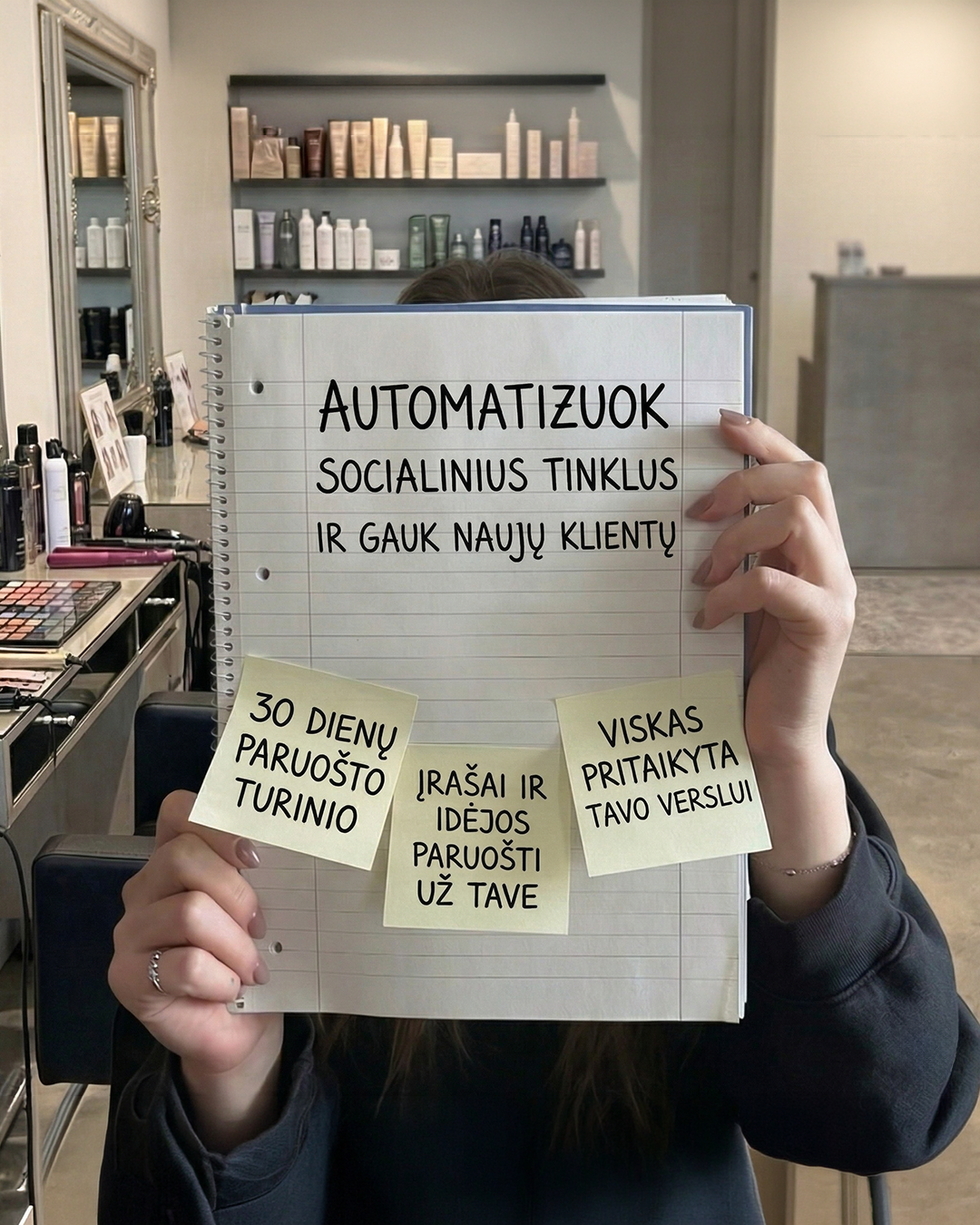 Overvisual Facebook ad