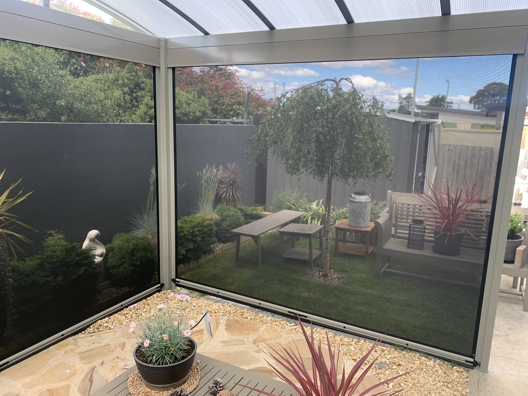 Kings Outdoor Living Facebook ad: Protect your outdoor entertaining area from insects and…