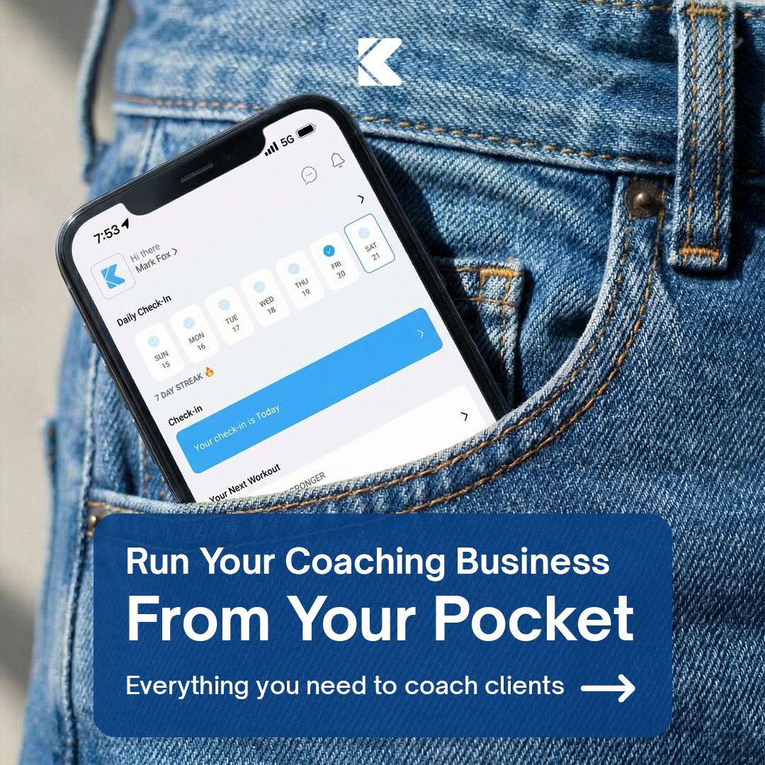 Kahunas Facebook ad: Personal Trainers! Still juggling spreadsheets, PDFs, and 5…