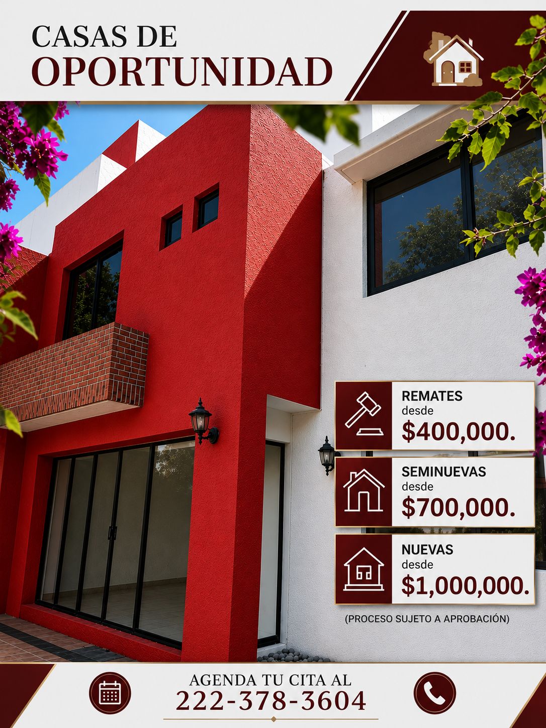 Casas Económicas de Puebla Facebook ad: CASAS DE OPORTUNIDAD