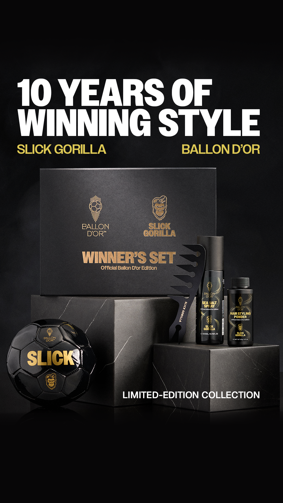 Slick Gorilla Facebook ad: Slick Gorilla x Ballon d'Or