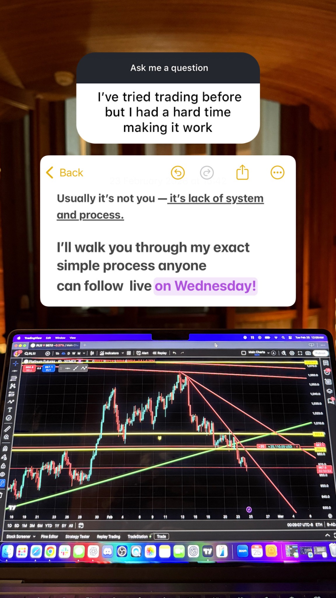 Tori Trades Facebook ad