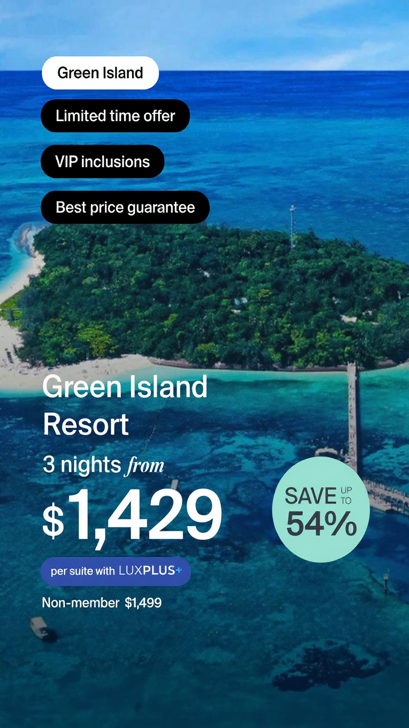 Luxury Escapes Facebook ad
