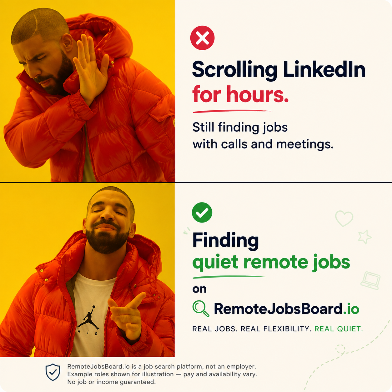 Remote Jobs Board - Work From Anywhere Facebook ad