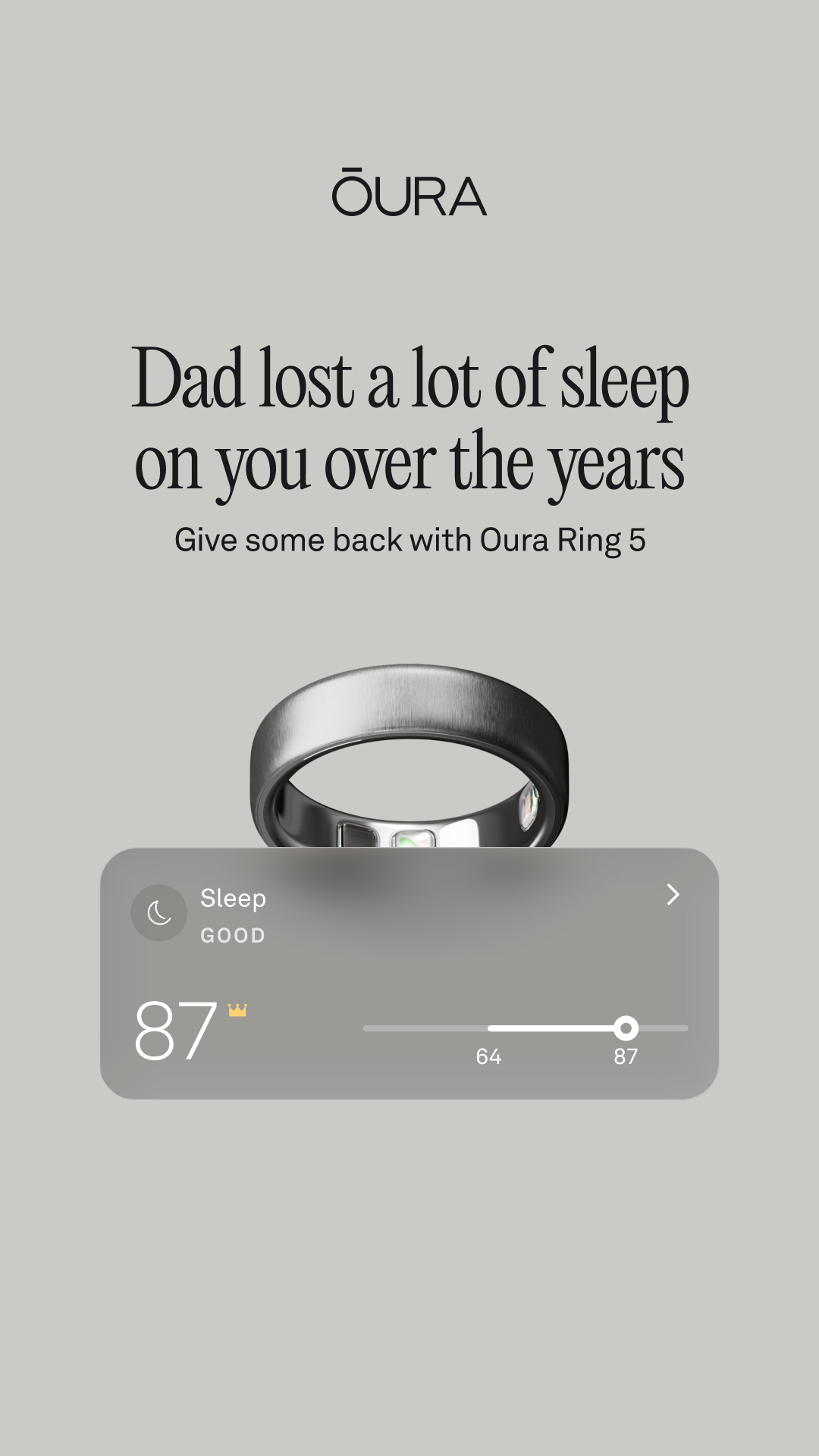 ŌURA Facebook ad
